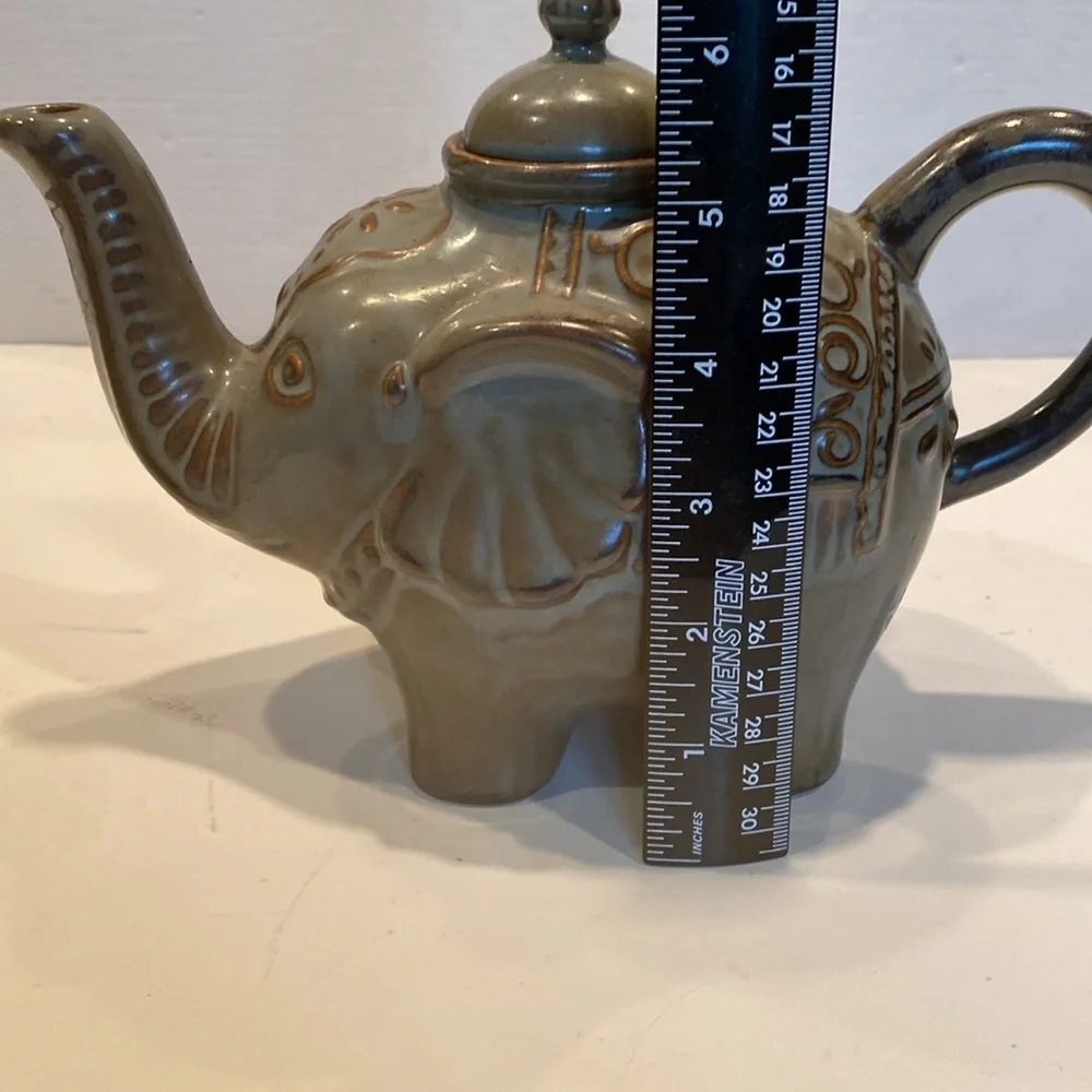 Pier 1 Imports Ceramic Elephant Teapot